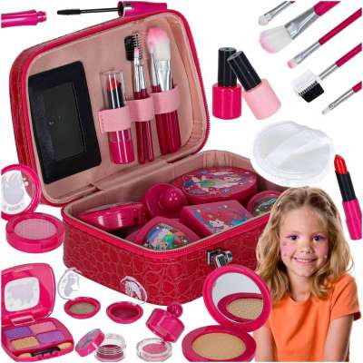 Trunk makeup and nail makeup kit for kids 22 items