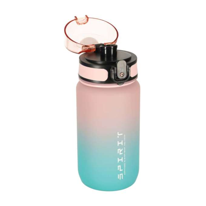 Water bottle bidon 600ml pink and blue