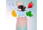Water bottle bidon 600ml pink and blue 10