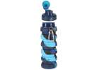 Water bottle bidon folding 500ml blue 12