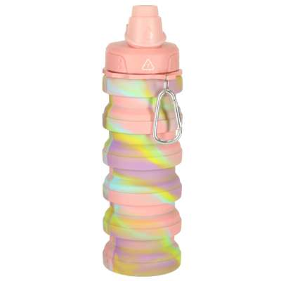 Water bottle bidon folding 500ml rainbow