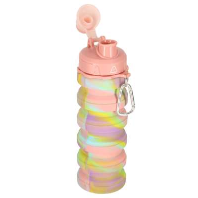 Water bottle bidon folding 500ml rainbow