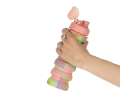 Water bottle bidon folding 500ml rainbow 11