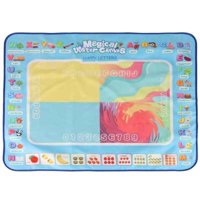 Water mat for painting water drawing markers stamps stencils roller 100x80cm alphabet