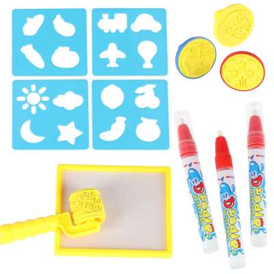 Water mat for painting water drawing markers stamps stencils roller 100x80cm alphabet