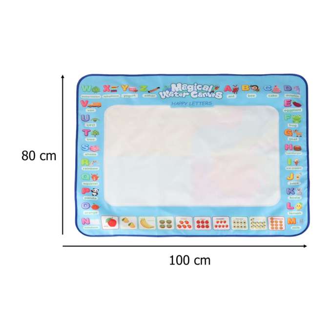 Water mat for painting water drawing markers stamps stencils roller 100x80cm alphabet