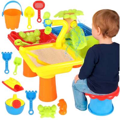 Water table four piece paddle watering can stool