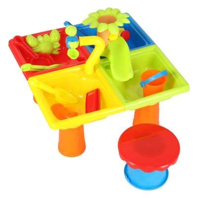 Water table four piece paddle watering can stool