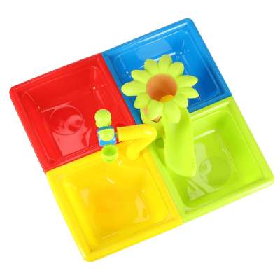 Water table four piece paddle watering can stool
