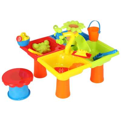 Water table four piece paddle watering can stool