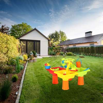 Water table four piece paddle watering can stool