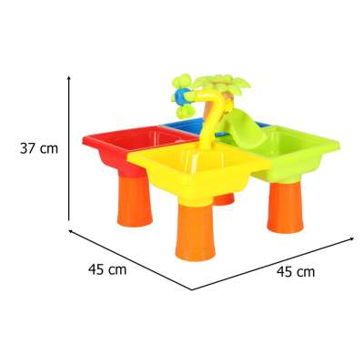 Water table four piece paddle watering can stool