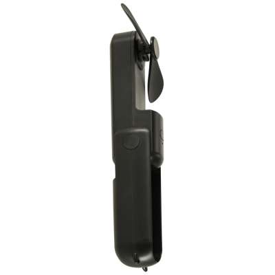 Wiatrak biurkowy wentylator mini ręczny składany wiatraczek przenośny USB czarny