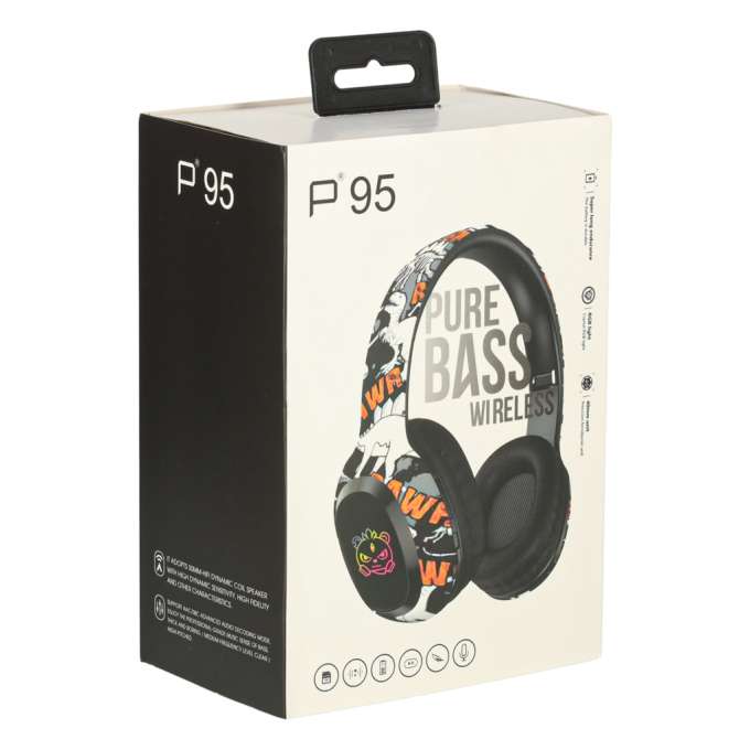 Wireless in-ear headphones 200 mah black