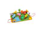 Wooden blocks for threading board board board farm animals 2