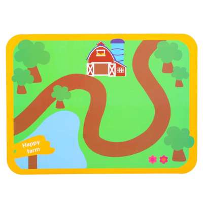 Wooden blocks for threading board board board farm animals