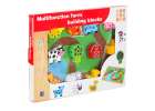 Wooden blocks for threading board board board farm animals 14
