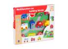 Wooden blocks for threading board board cars vehicles 14