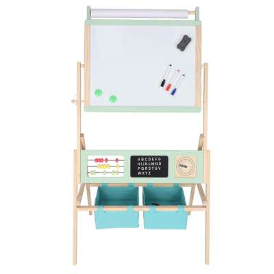 Wooden chalkboard LULILO Kredo accessories chalk markers magnets baskets 110cm