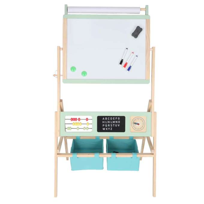 Wooden chalkboard LULILO Kredo accessories chalk markers magnets baskets 110cm