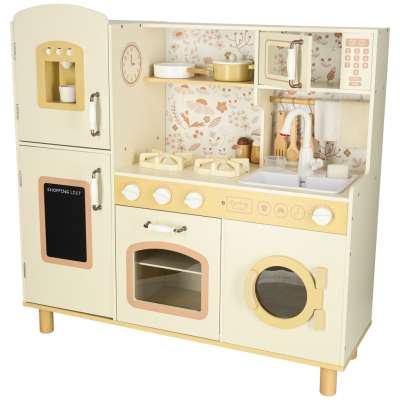 Wooden kitchen water tap sounds lights 90cm