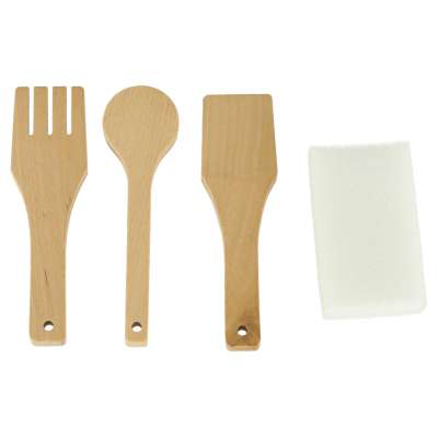 Wooden kitchen water tap sounds lights 90cm