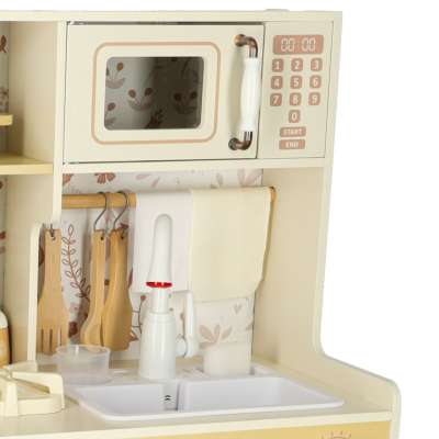 Wooden kitchen water tap sounds lights 90cm