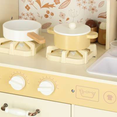 Wooden kitchen water tap sounds lights 90cm