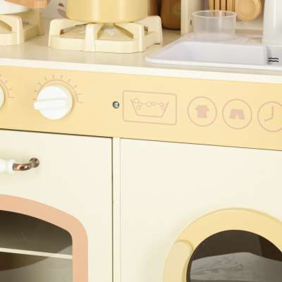 Wooden kitchen water tap sounds lights 90cm
