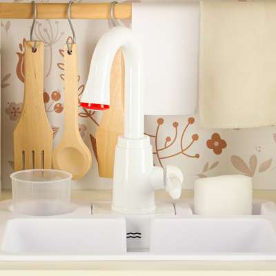 Wooden kitchen water tap sounds lights 90cm