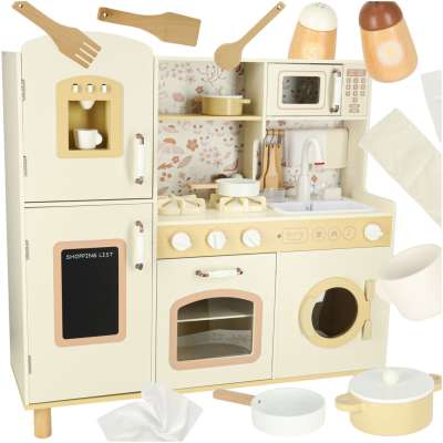 Wooden kitchen water tap sounds lights 90cm