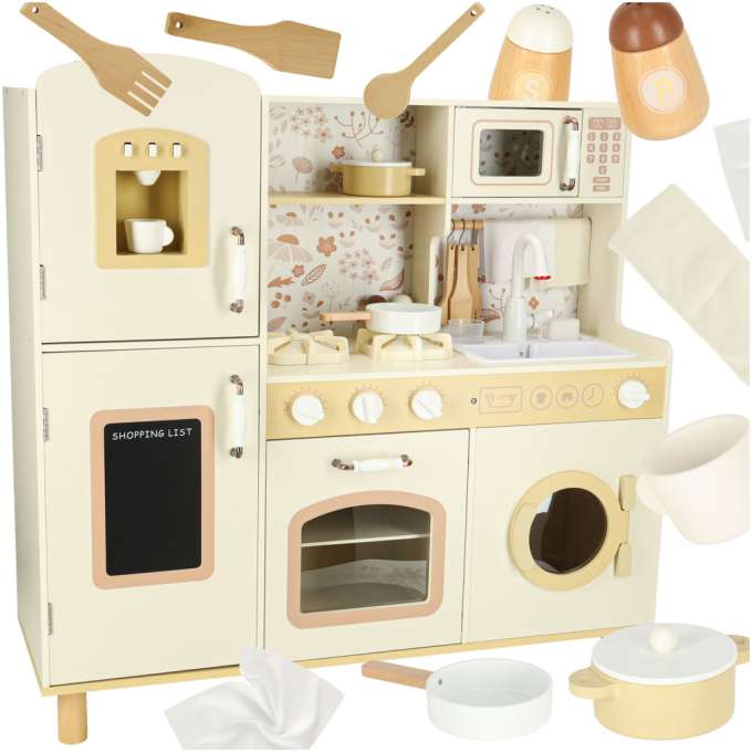 Wooden kitchen water tap sounds lights 90cm