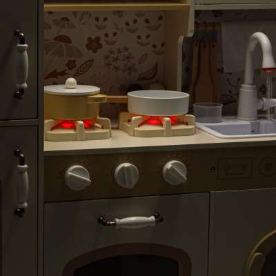 Wooden kitchen water tap sounds lights 90cm