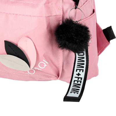 Youth single compartment school backpack pink