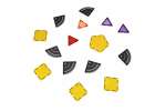 3D construction magnetic blocks 90 elements 6