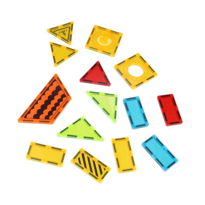 3D construction magnetic blocks construction vehicles 50 elements