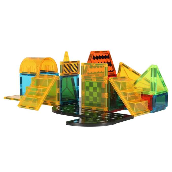 3D construction magnetic blocks construction vehicles 50 elements