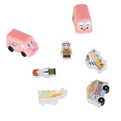 3D magnetic construction blocks city cars 91 elements