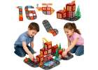 3D magnetic construction blocks fire department 2 cars 92 elements 1