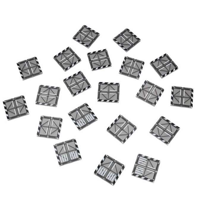 3D magnetic construction blocks fire department 2 cars 92 elements