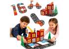 3D magnetic construction blocks fire department 48 elements 1