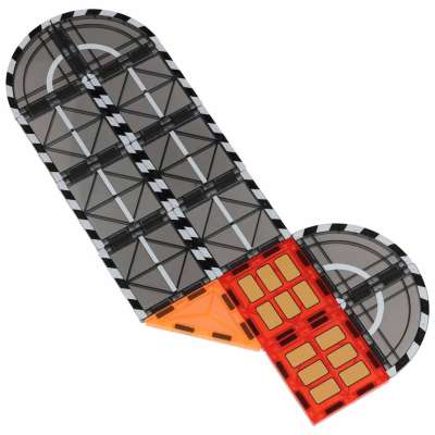 3D magnetic construction blocks fire department 48 elements
