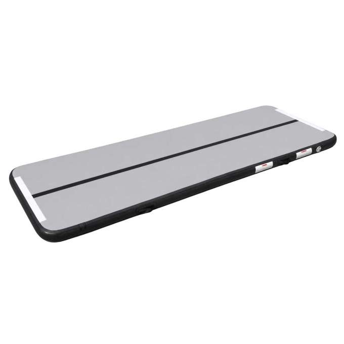 Air Track Gymnastics Mat Exercise Mat Graphite-Colored Pump