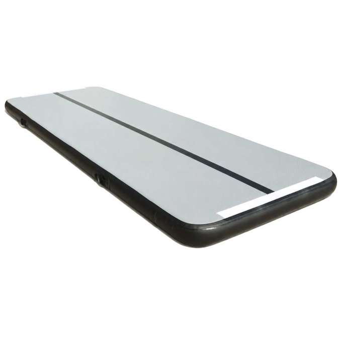 Air Track Gymnastics Mat Exercise Mat Graphite-Colored Pump