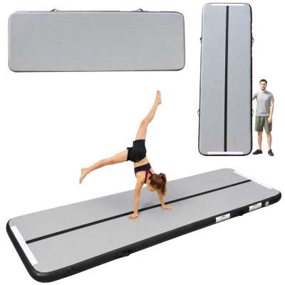 Air Track Gymnastics Mat Exercise Mat Inflatable Gray