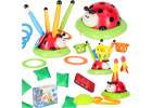 Arcade game for children jump rope launcher target throw ladybug 4-in-1 1