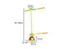 Arcade game for children spinning pole target throwing ladybug 5-in-1 2
