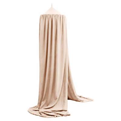 Baby canopy over crib curtain tent tipi hanging beige