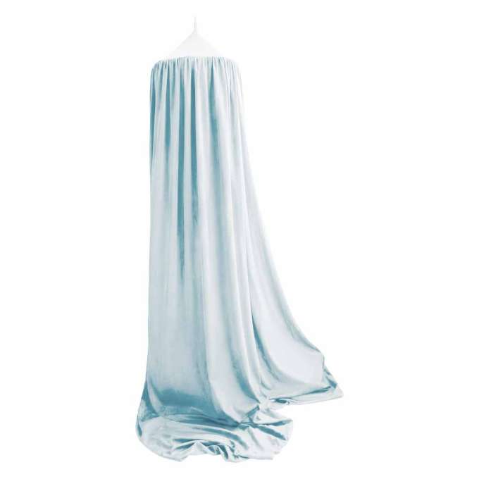Baby canopy over crib curtain tent tipi hanging blue