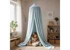 Baby canopy over crib curtain tent tipi hanging blue 8